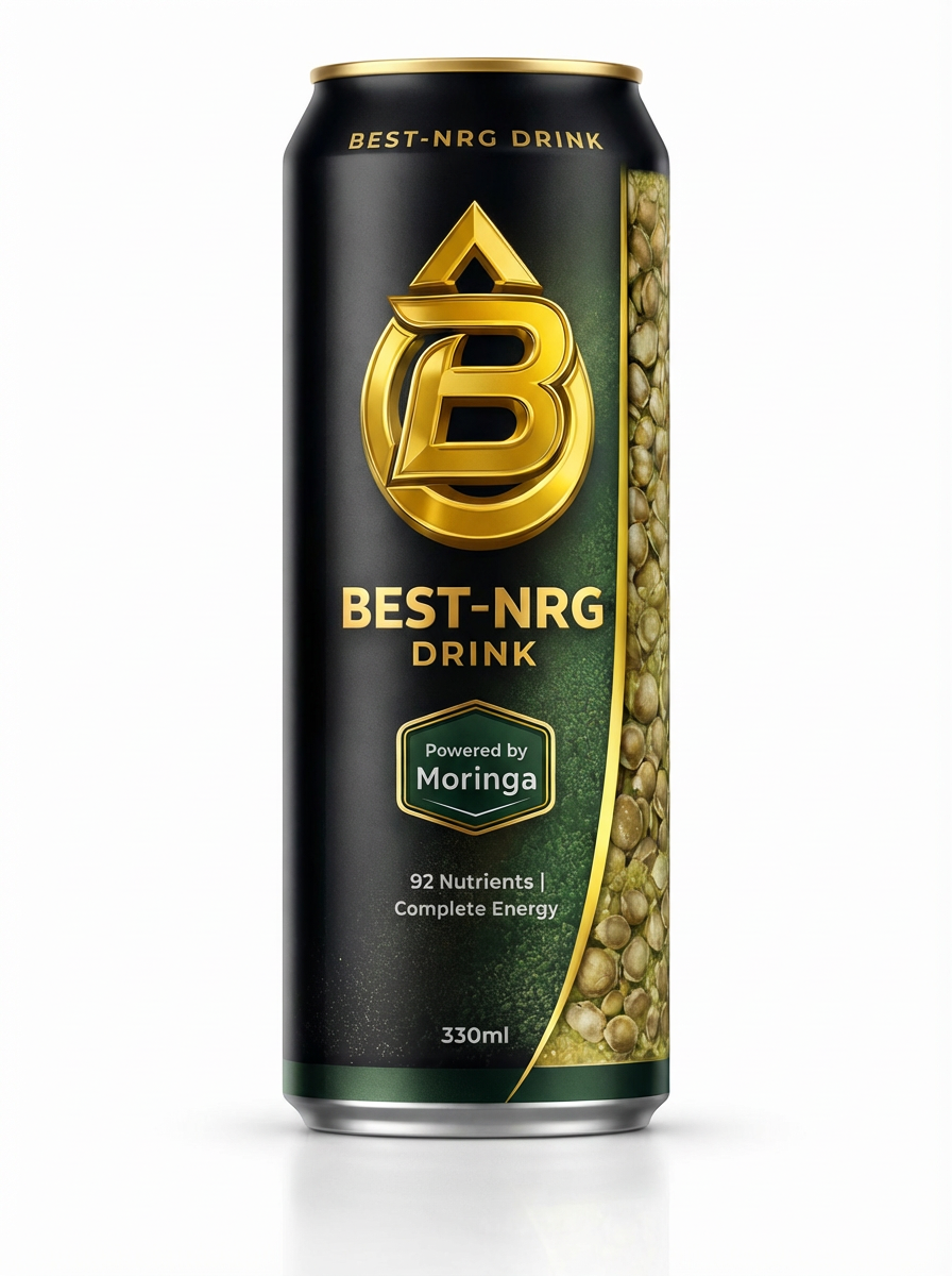 Best-NRG Energy Drink 330ml - powered by Moringa, 92 nutrients, complete energy