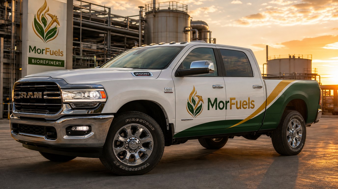 MorFuels branded Dodge Ram pickup truck