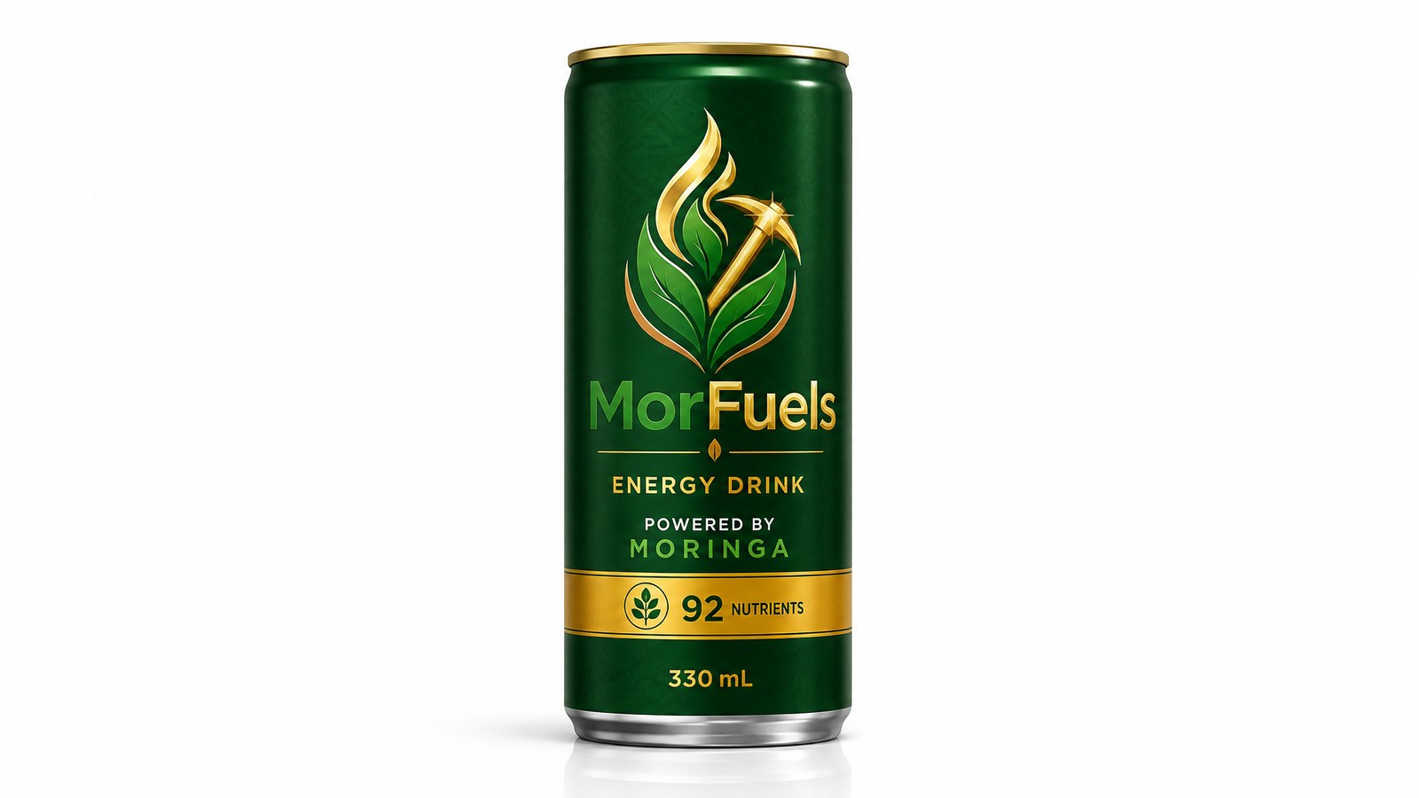 MorFuels Energy Drink 330ml - powered by Moringa, 92 nutrients, complete energy