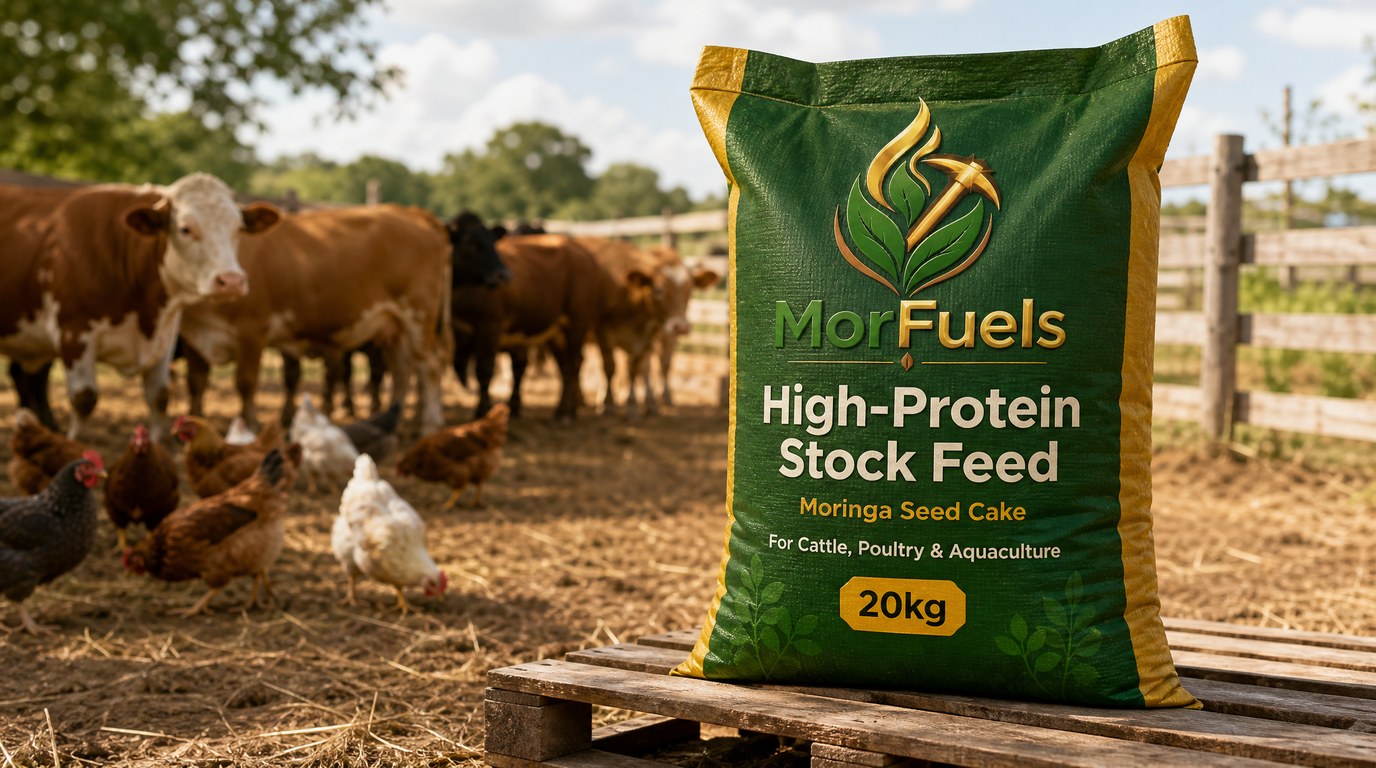 MorFuels high-protein Moringa stock feed for livestock